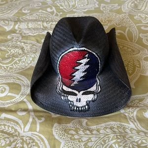 Grateful Dead Peter Grimm Hand Painted Straw Hat